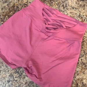Bombshell Pink Sexy Back Shorts